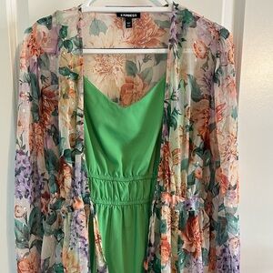 Express Floral Sheer Kimono